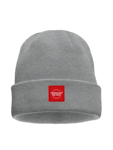 Winter hat "CLS Red" beanie - Grey SM_1256 Środowisko Miejskie WINTER HATS