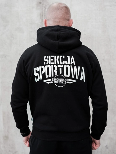 Hoodie "Sekcja sportowa" - Black SM_789 Środowisko Miejskie HOODIE