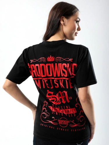 Koszulka "Theme" - Czarna / Czerwona SM_1262 Środowisko Miejskie 2