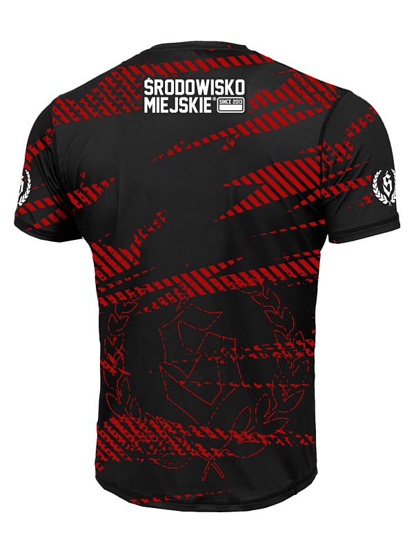 T-shirt Sport Mesh "CLS mini" - Black / Red SM_1268 Środowisko Miejskie T-SHIRTS