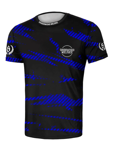 T-shirt Sport Mesh "CLS mini" - Black / Blue SM_1269 Środowisko Miejskie T-SHIRTS