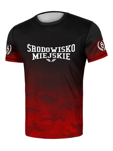T-shirt Sport Mesh "Punch" - Black / Red SM_1271 Środowisko Miejskie T-SHIRTS