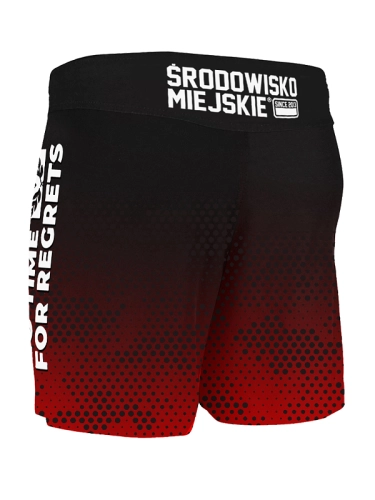 Spodenki MMA "Punch" - Czarne / Czerwone SM_1272 Środowisko Miejskie