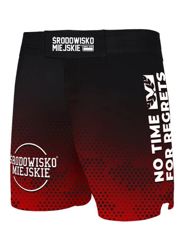 Spodenki MMA "Punch" - Czarne / Czerwone SM_1272 Środowisko Miejskie