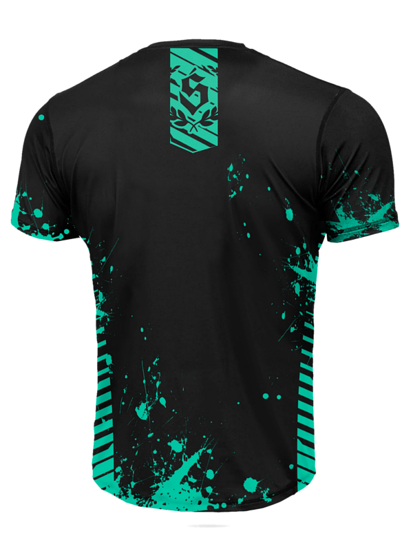 T-shirt Sport Mesh "Breakdown" - Black / Mint SM_1279 Środowisko Miejskie T-SHIRTS
