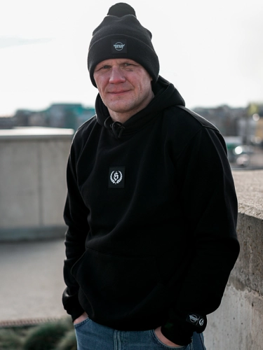 Hoodie "City" - Black SM_1232 Środowisko Miejskie HOODIE