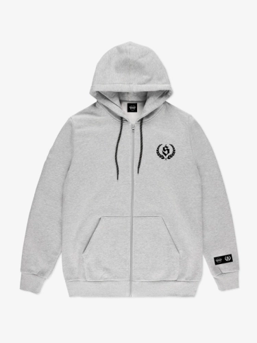 Hoodie zipped "Laur" - Grey SM_1337 Środowisko Miejskie SWEATSHIRTS