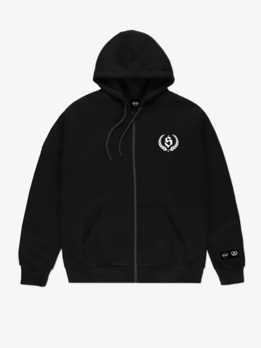 Hoodie zipped "Laur" - Black SM_1336 Środowisko Miejskie SWEATSHIRTS
