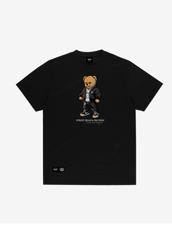 T-Shirt "Street Bear" - Black SM_1328 Środowisko Miejskie T-SHIRTS