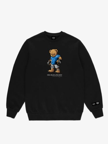 Bluza bez kaptura "MMA Bear" - Czarna SM_1315 Środowisko Miejskie
