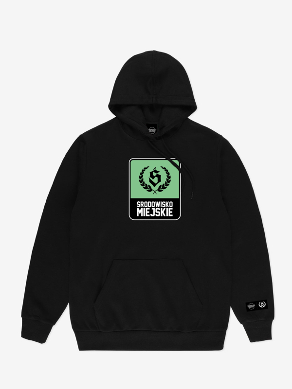 Hoodie "Laur Mint" - Black SM_1312 Środowisko Miejskie HOODIE