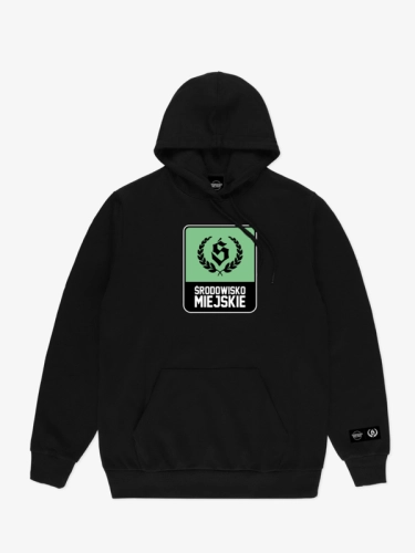 Bluza z kapturem "Laur Mint" - Czarna SM_1312 Środowisko Miejskie