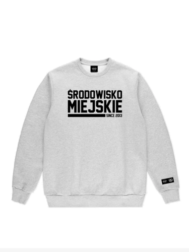 Bluza bez kaptura "Essential Classic" - Szara SM_1308 Środowisko Miejskie