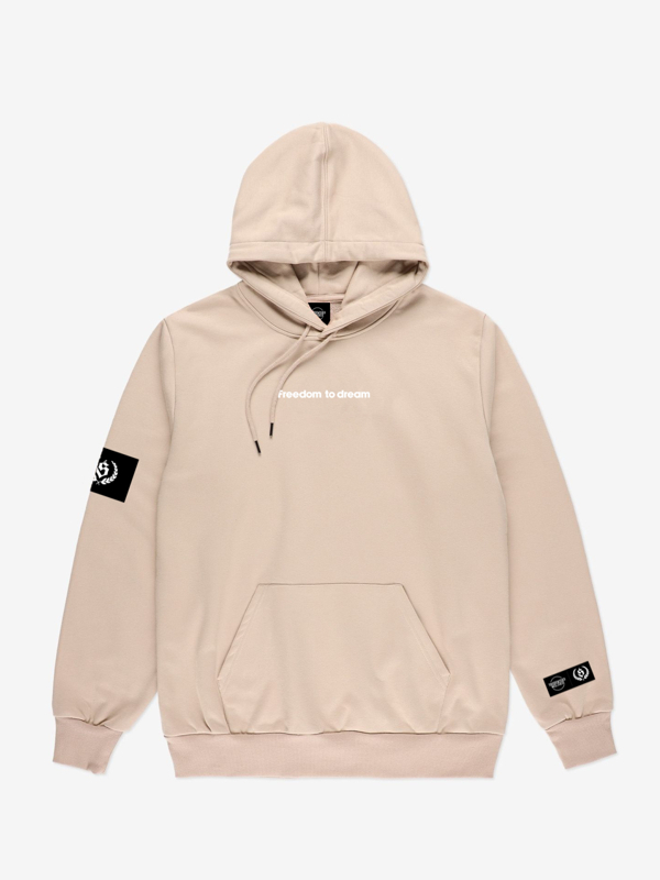 Hoodie "Freedom to Dream" - Beige SM_1305 Środowisko Miejskie HOODIE