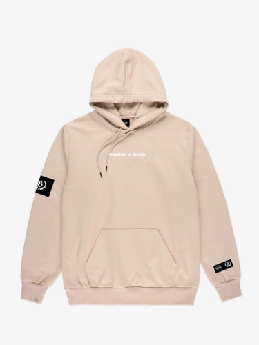 Hoodie "Freedom to Dream" - Beige SM_1305 Środowisko Miejskie HOODIE