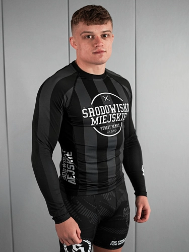 Rashguard "Theme" longsleeve - Black / Gray SM_1301 Środowisko Miejskie RASHGUARDS