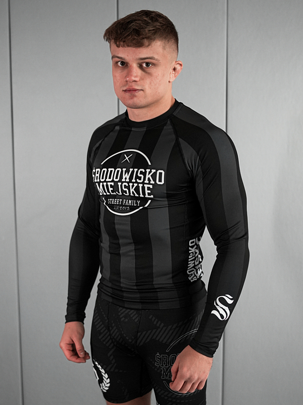 Rashguard "Theme" longsleeve - Black / Gray SM_1301 Środowisko Miejskie RASHGUARDS