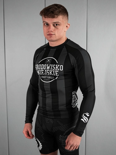 Rashguard "Theme" longsleeve - Black / Gray SM_1301 Środowisko Miejskie RASHGUARDS