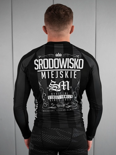 Rashguard "Theme" longsleeve - Czarny / Szary SM_1301 Środowisko Miejskie 2