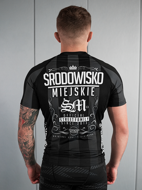 Rashguard "Theme" - Czarny / Szary SM_1300 Środowisko Miejskie