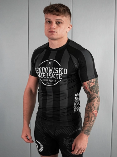 Rashguard "Theme" - Czarny / Szary SM_1300 Środowisko Miejskie