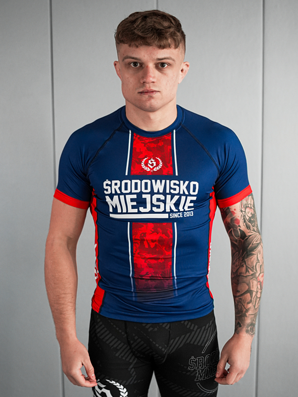 Rashguard "Fusion" - Navy / Red SM_1299 Środowisko Miejskie RASHGUARDS