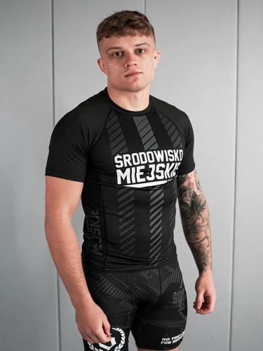 Rashguard "Signature" - Black / Gray SM_1297 Środowisko Miejskie RASHGUARDS