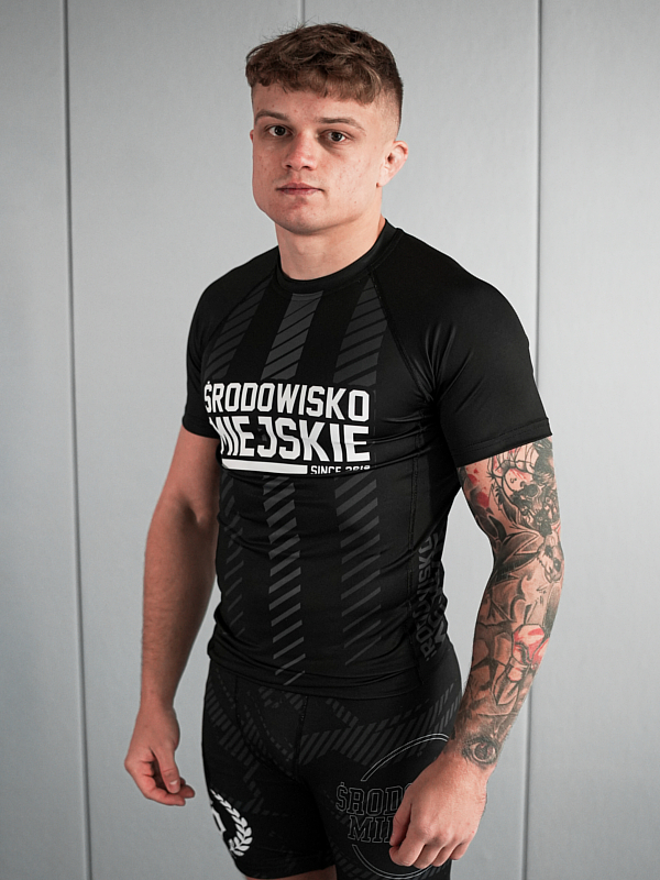 Rashguard "Signature" - Black / Gray SM_1297 Środowisko Miejskie RASHGUARDS