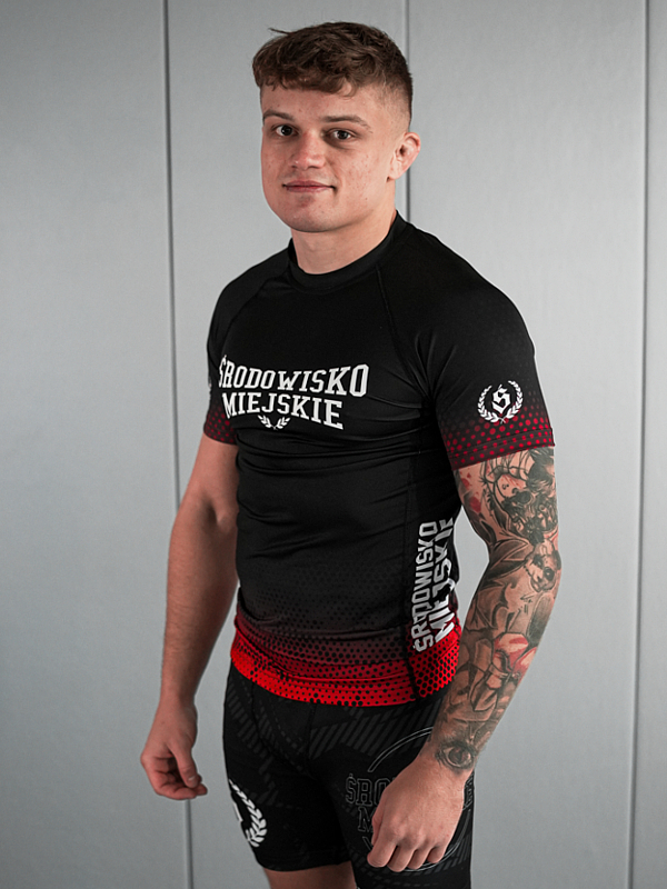 Rashguard "Punch" - Black / Red SM_1296 Środowisko Miejskie RASHGUARDS