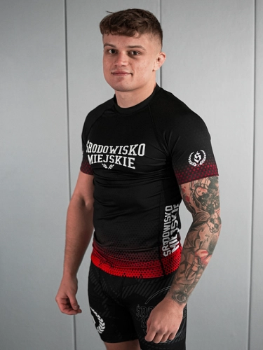 Rashguard "Punch" - Black / Red SM_1296 Środowisko Miejskie RASHGUARDS