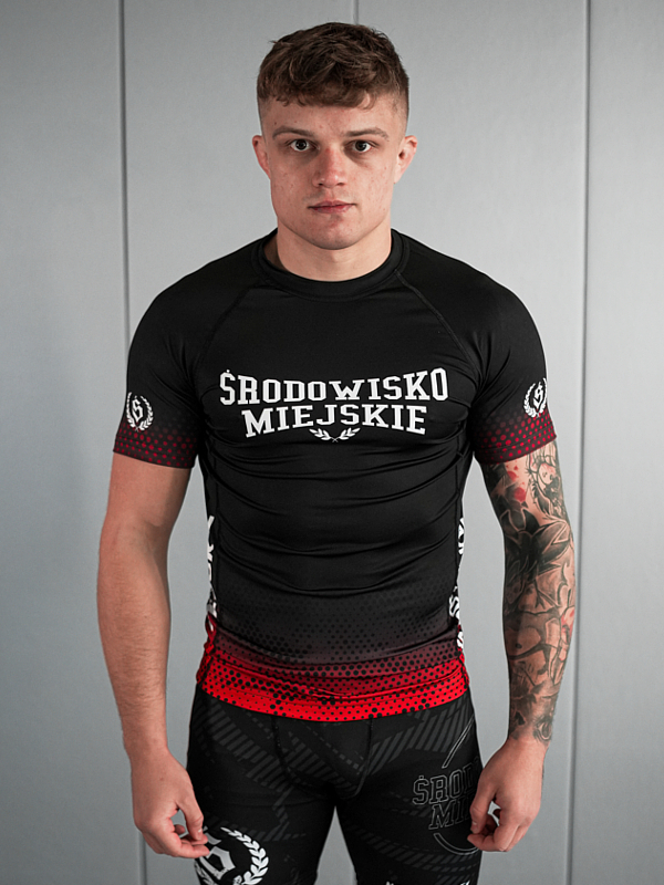 Rashguard "Punch" - Black / Red SM_1296 Środowisko Miejskie RASHGUARDS