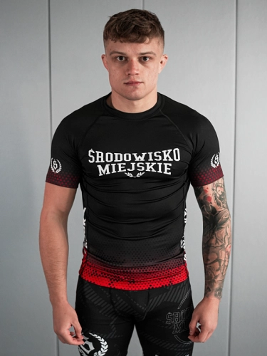 Rashguard "Punch" - Black / Red SM_1296 Środowisko Miejskie RASHGUARDS