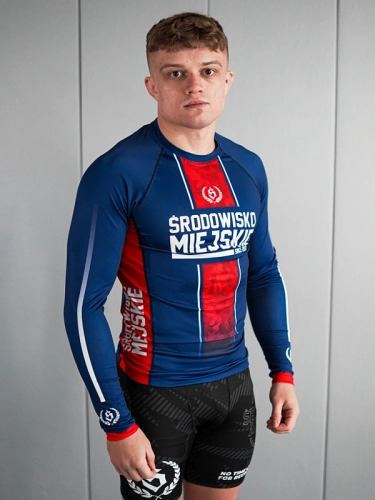 Rashguard "Fusion" longsleeve - Navy / Red SM_1293 Środowisko Miejskie RASHGUARDS