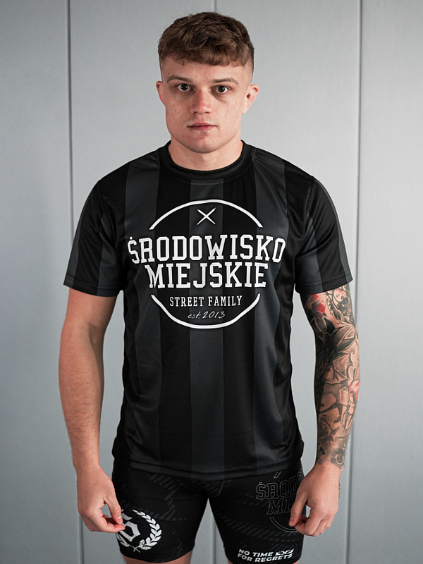 T-shirt Sport Mesh "Theme" - Black / Gray SM_1290 Środowisko Miejskie T-SHIRTS