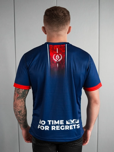 Koszulka Sportowa Mesh "Fusion" - Granatowo / Czerwona SM_1288 Środowisko Miejskie 2