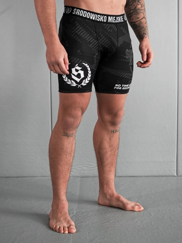 Compression Shorts "CLS" - Black SM_1302 Środowisko Miejskie FIGHT SHORTS