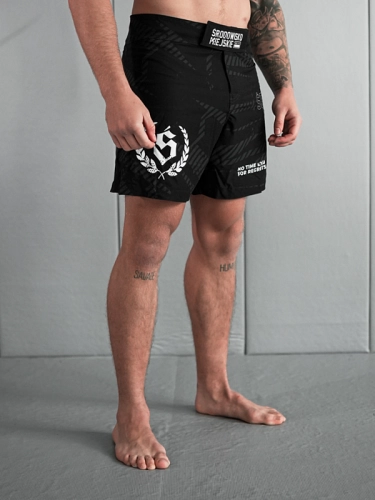 Spodenki MMA "CLS" - Czarne / Szare SM_1286 Środowisko Miejskie