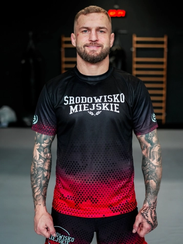 T-shirt Sport Mesh "Punch" - Black / Red SM_1271 Środowisko Miejskie T-SHIRTS