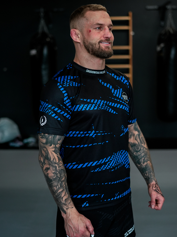 T-shirt Sport Mesh "CLS mini" - Black / Blue SM_1269 Środowisko Miejskie T-SHIRTS