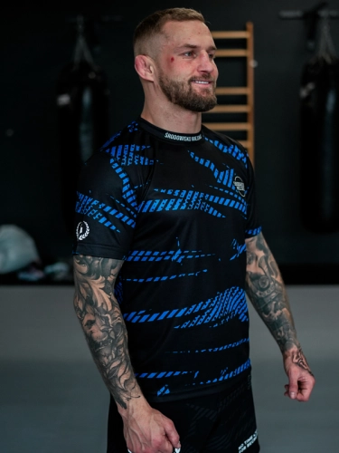 T-shirt Sport Mesh "CLS mini" - Black / Blue SM_1269 Środowisko Miejskie T-SHIRTS