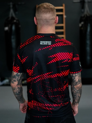 T-shirt Sport Mesh "CLS mini" - Black / Red SM_1268 Środowisko Miejskie T-SHIRTS 2