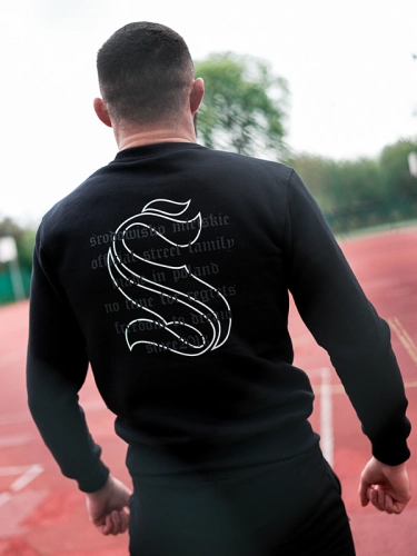 Bluza bez kaptura "Symbol mini" - Czarna SM_1329 Środowisko Miejskie 2