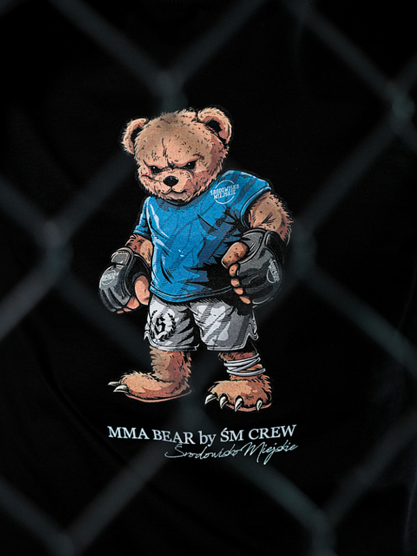 Koszulka "MMA Bear" - Czarna SM_1326 Środowisko Miejskie