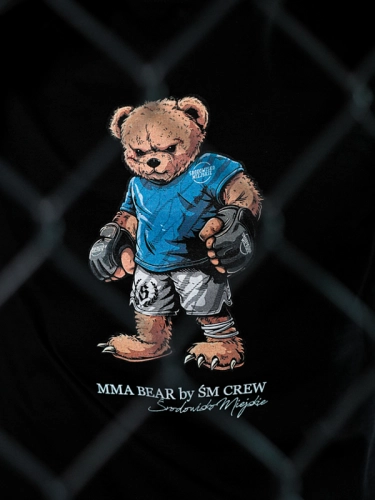 Koszulka "MMA Bear" - Czarna SM_1326 Środowisko Miejskie