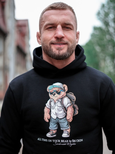 Hoodie "All Time on Tour Bear" - Black SM_1318 Środowisko Miejskie HOODIE 2