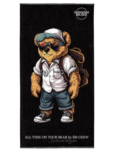Beach towel "All time on tour Bear" SM_1359 Środowisko Miejskie TOWEL