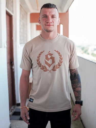T-shirt "Big Laur" - Beige SM_1341 Środowisko Miejskie T-SHIRTS