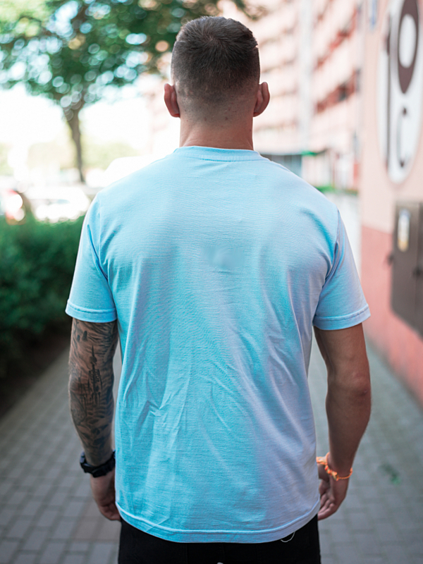 Koszulka "MMA Bear" - Niebieska SM_1353 Środowisko Miejskie