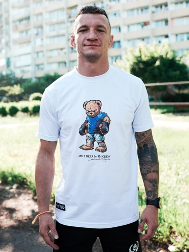 Koszulka "MMA Bear" - Biały SM_1356 Środowisko Miejskie 2