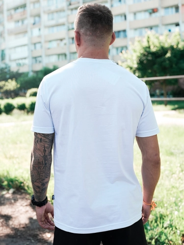 T-Shirt "MMA Bear" - White SM_1356 Środowisko Miejskie T-SHIRTS